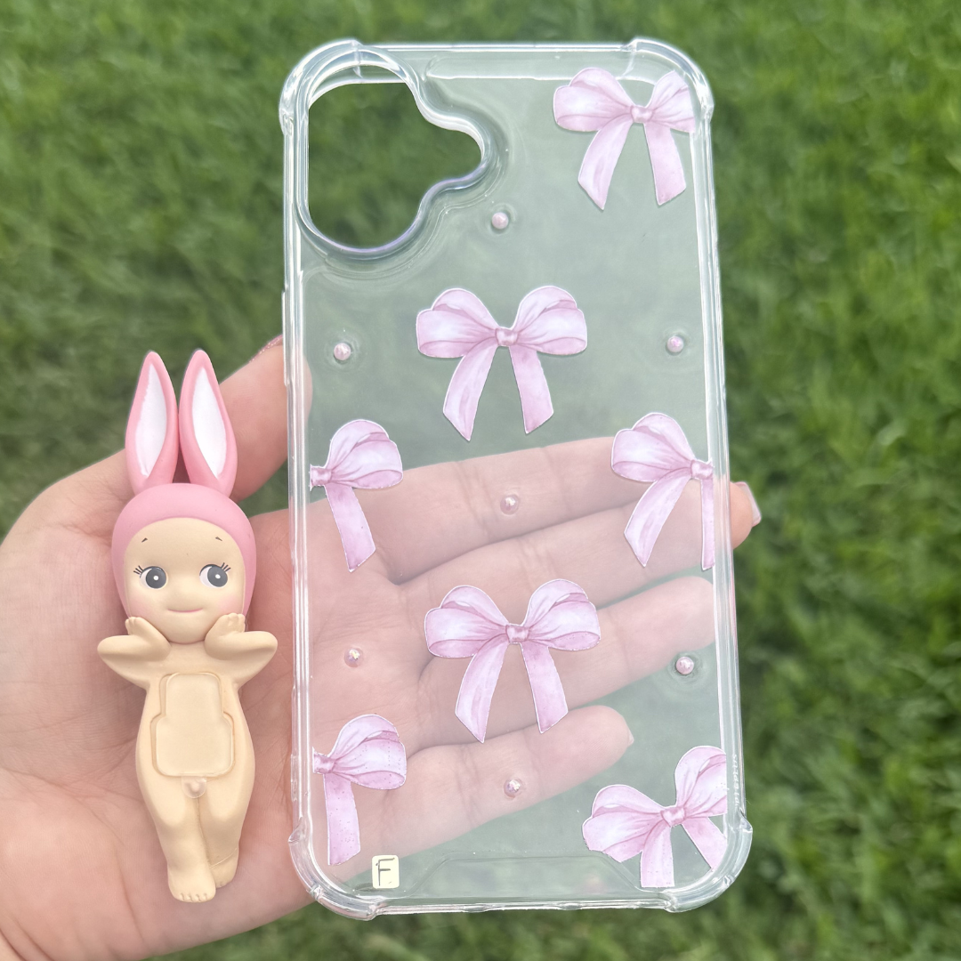 Funda Pink Bow + Sonny Animals Conejo Orejas Arriba