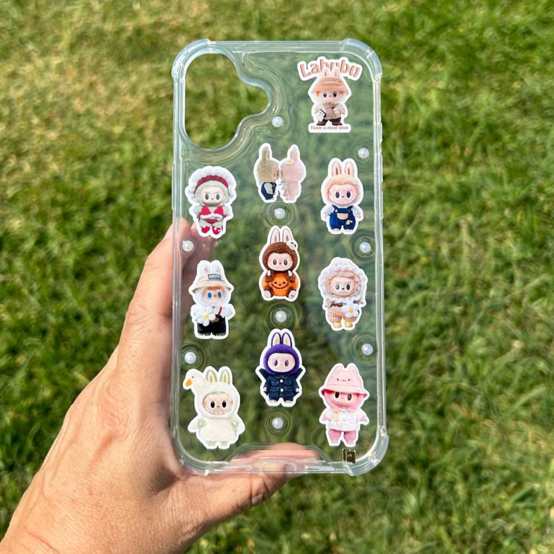 Stickers Labubu con perlitas