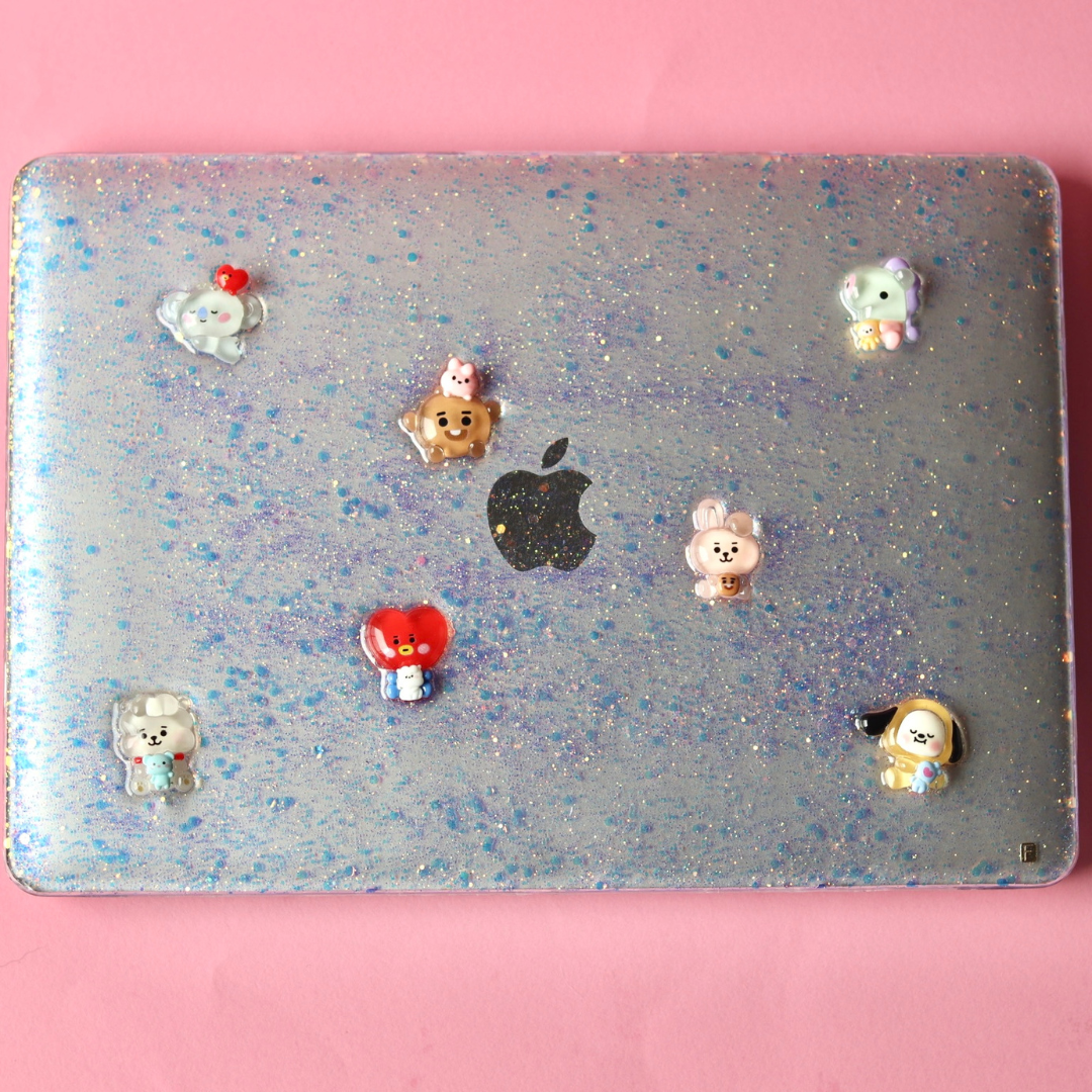 Laptop BTS con brillos