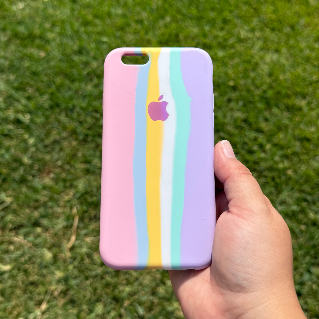 iPhone 6/6s - Arcoíris Pastel Silicón