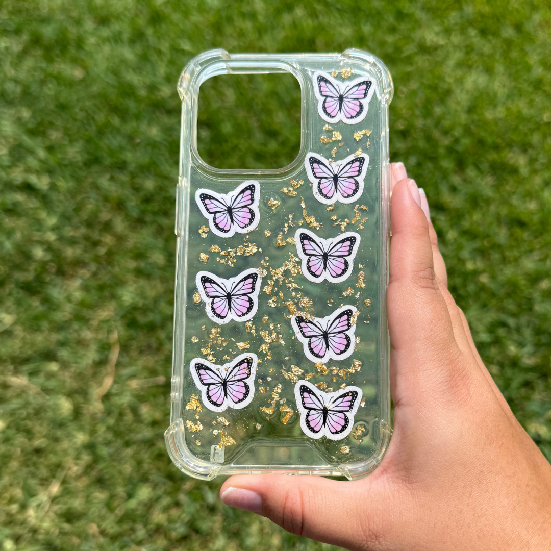 iPhone 14 Pro - Pink Butterfly