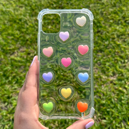Foncase Corazones 3D