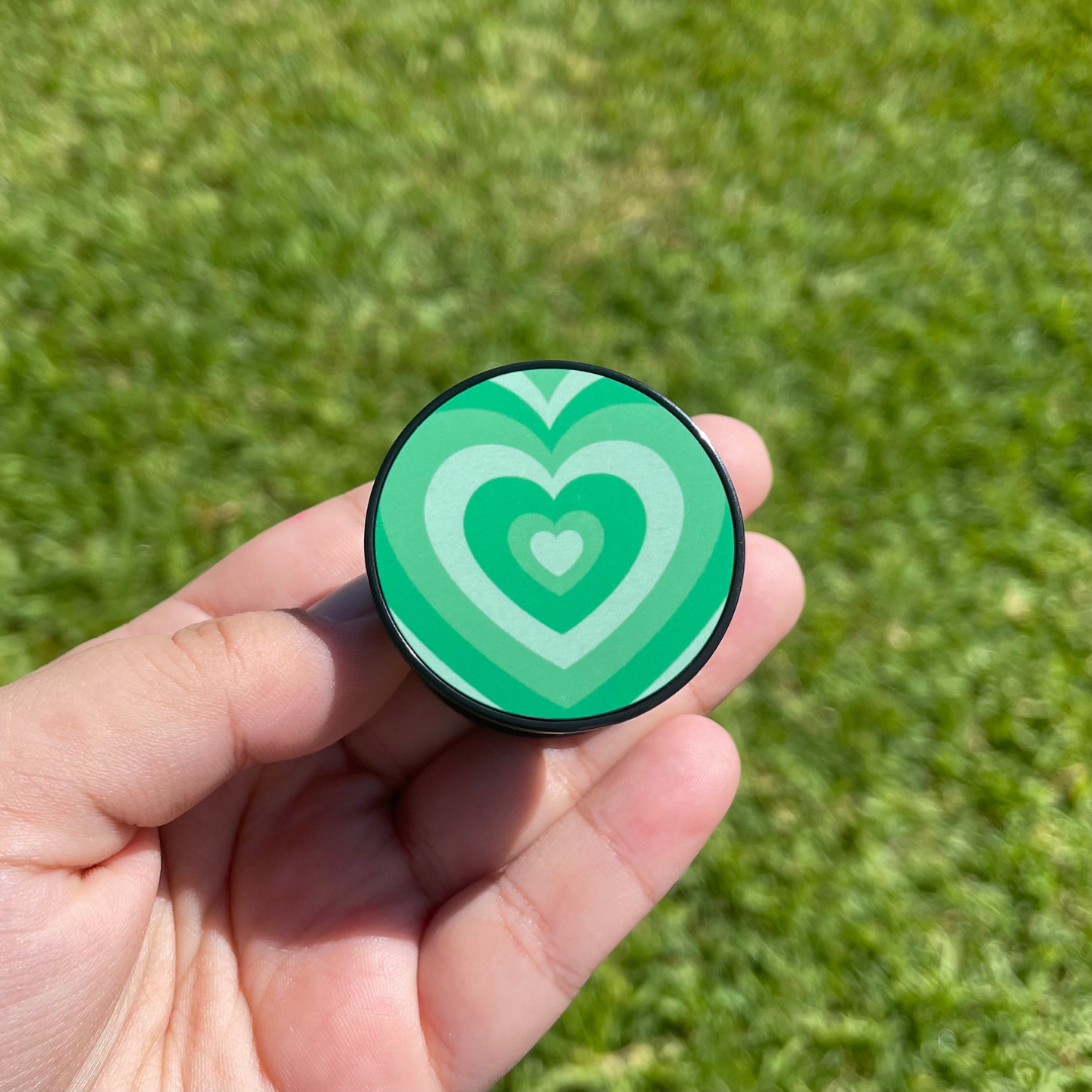 Hearts Green Holder