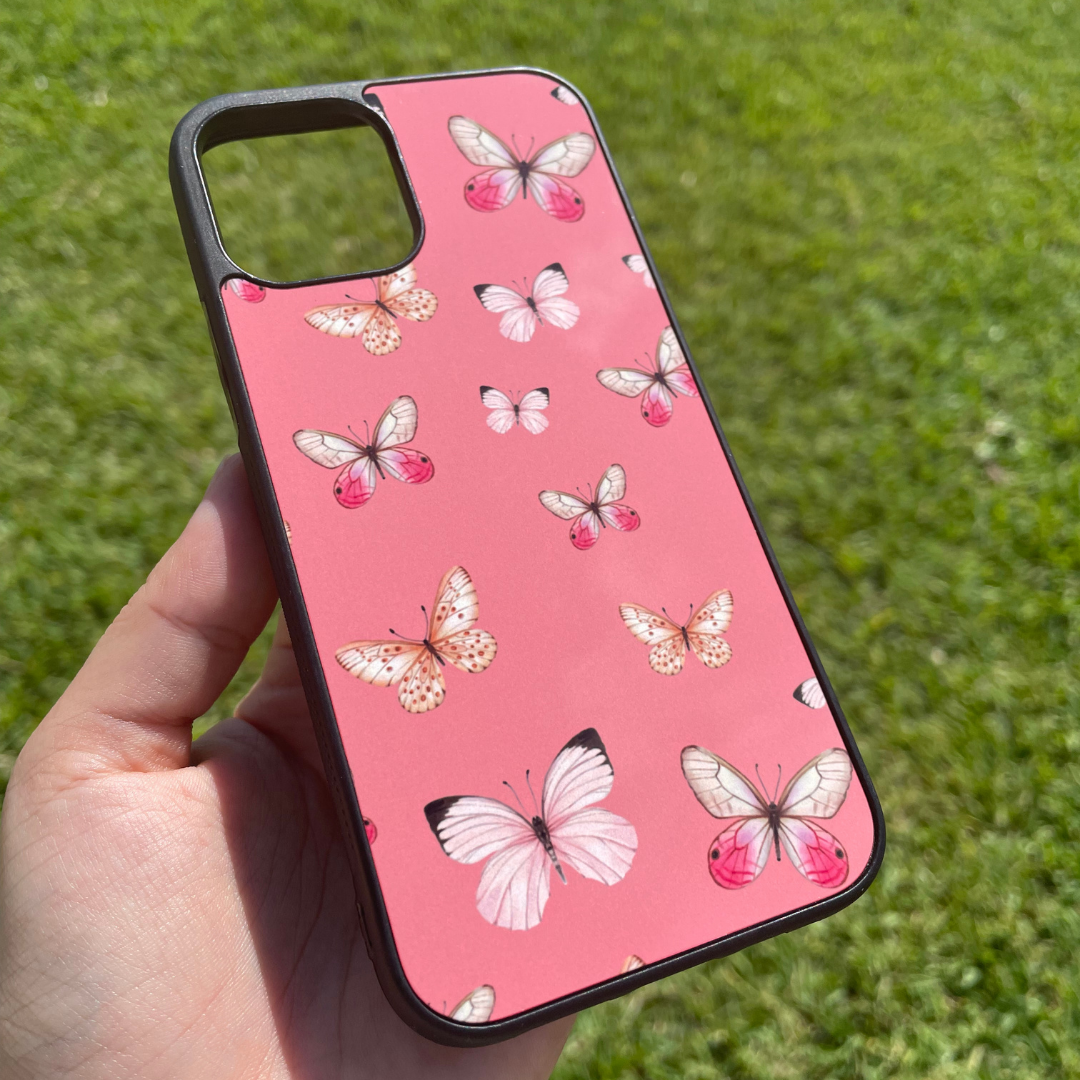 Mariposas Rosas - Black Case