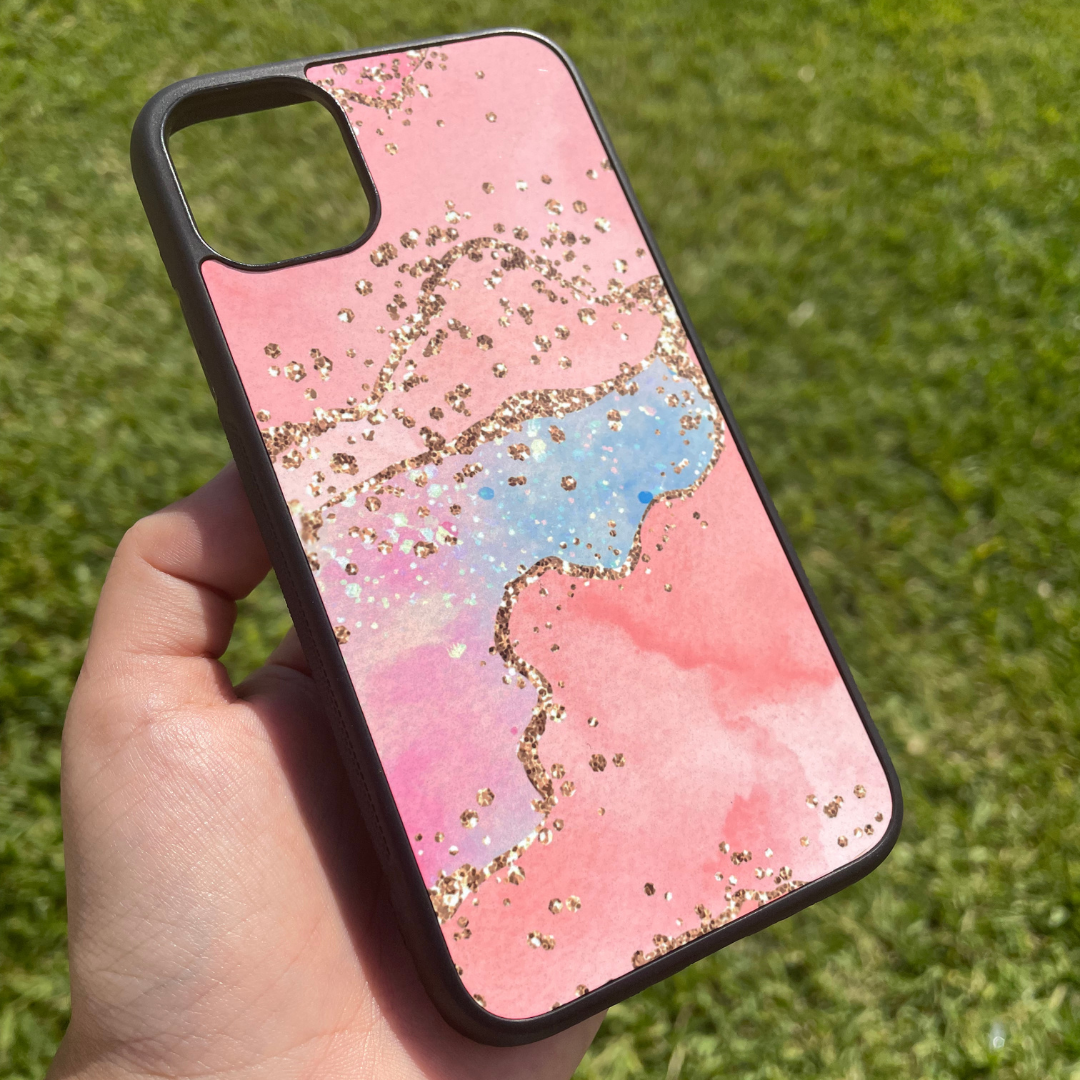 Pink Sparkles - Black Case