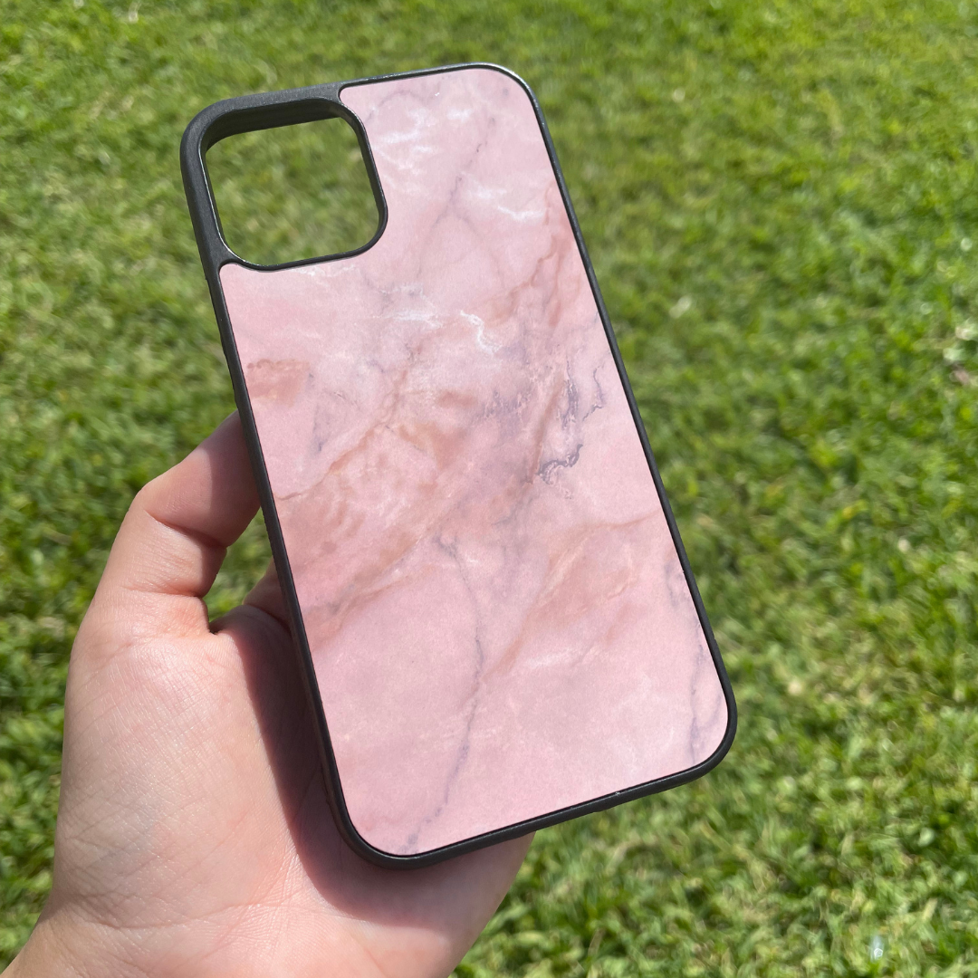 Pinky Marble - Black Case