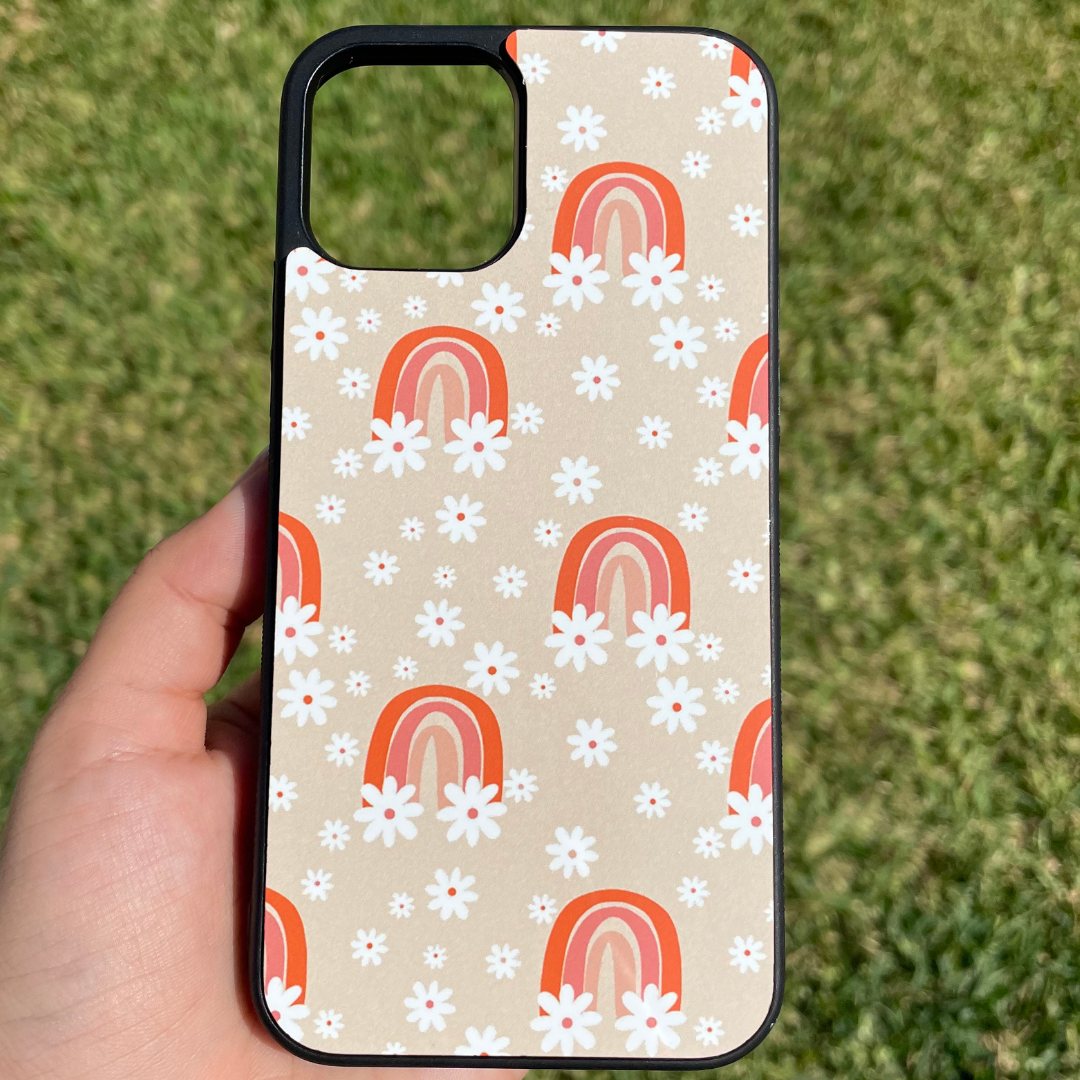 Daisy Rainbows - Black Case