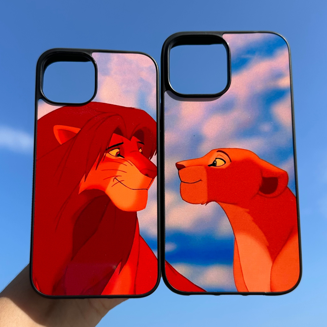 Nala y Simba - Black Case