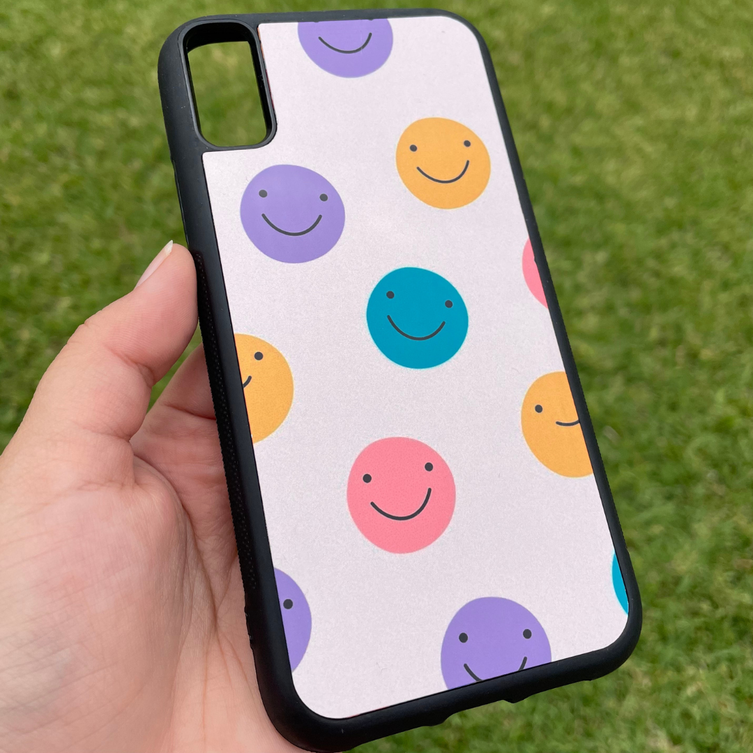 Doodle Smileys - Black Case