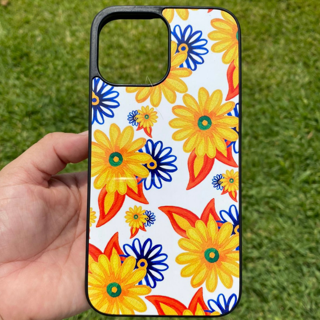 Flores Amarillas - Black Case