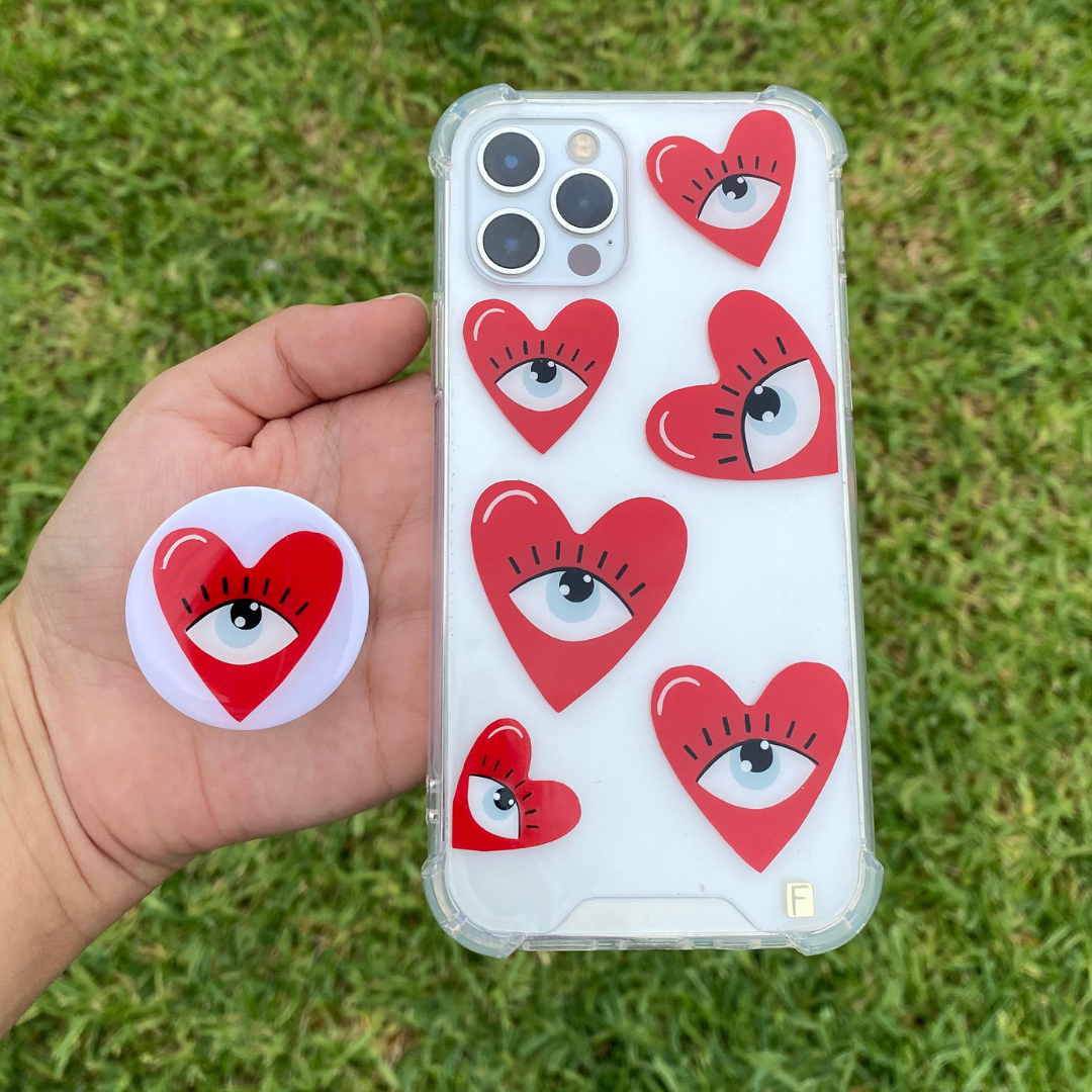 Red Eye Heart con Holder