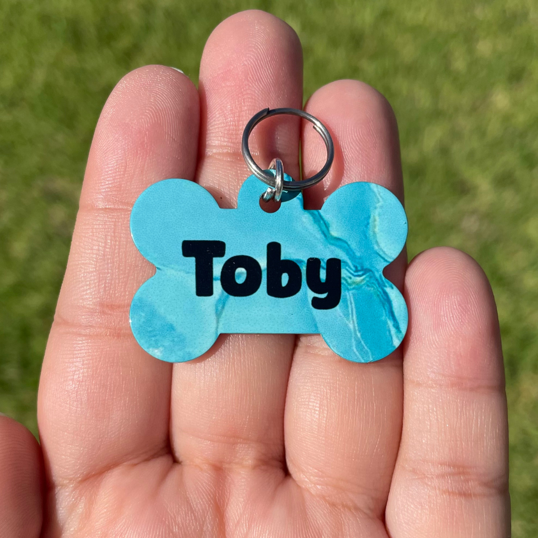 Plaquita de color aqua