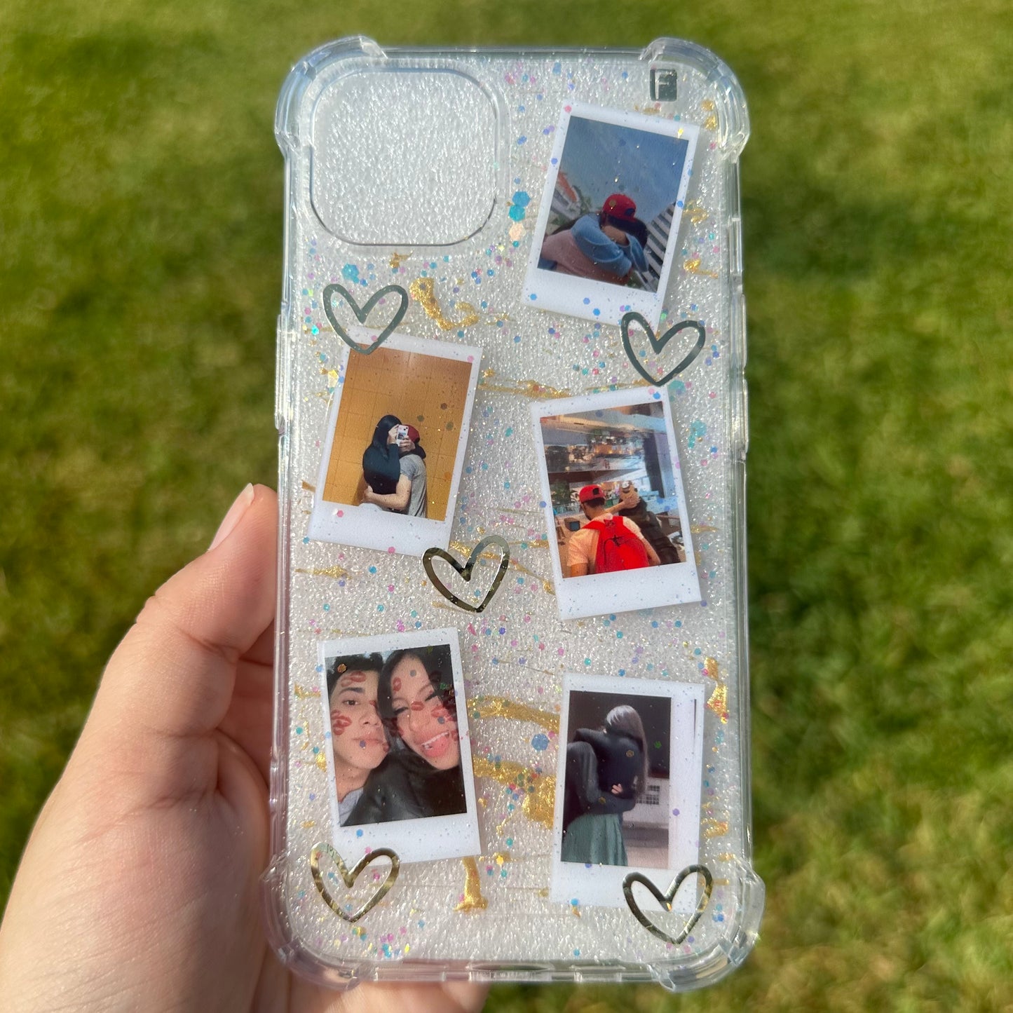 Fotos personalizada dorada