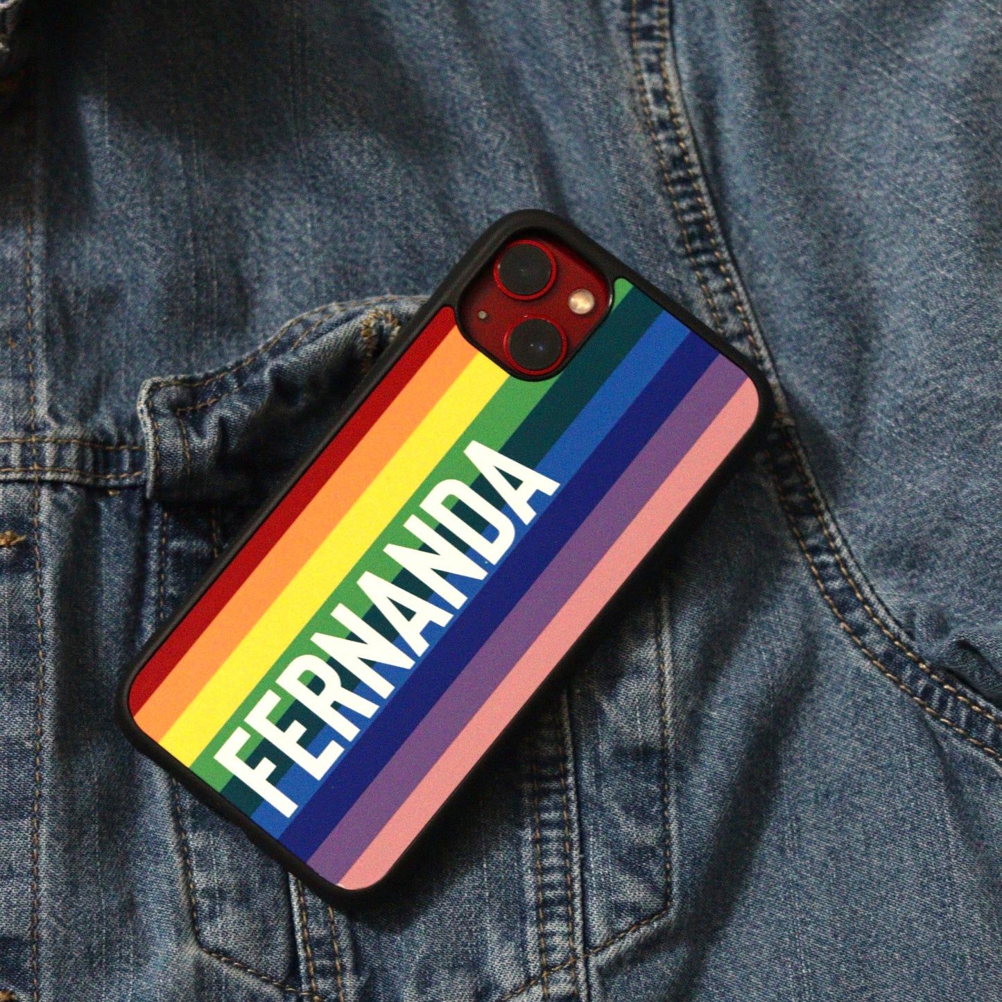 Arcoíris con nombre - Black Case