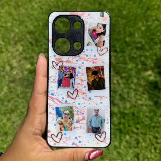 Fotos Personalizada Rosa - Black Case