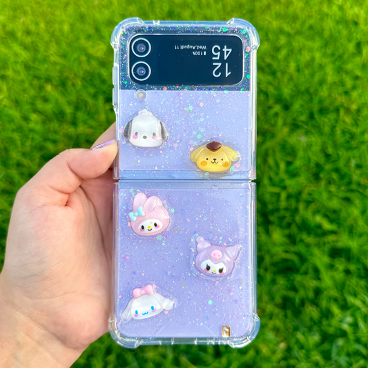 Foncase 3D Sanrio transparentes