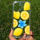 Funda Limones Pintada a Mano