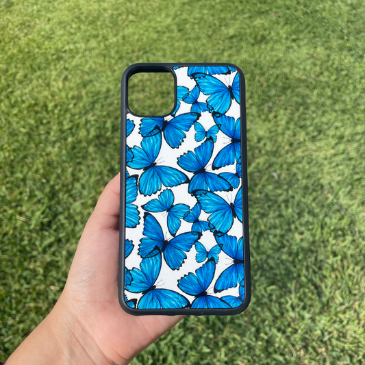 Blue Butterflies - Black Case